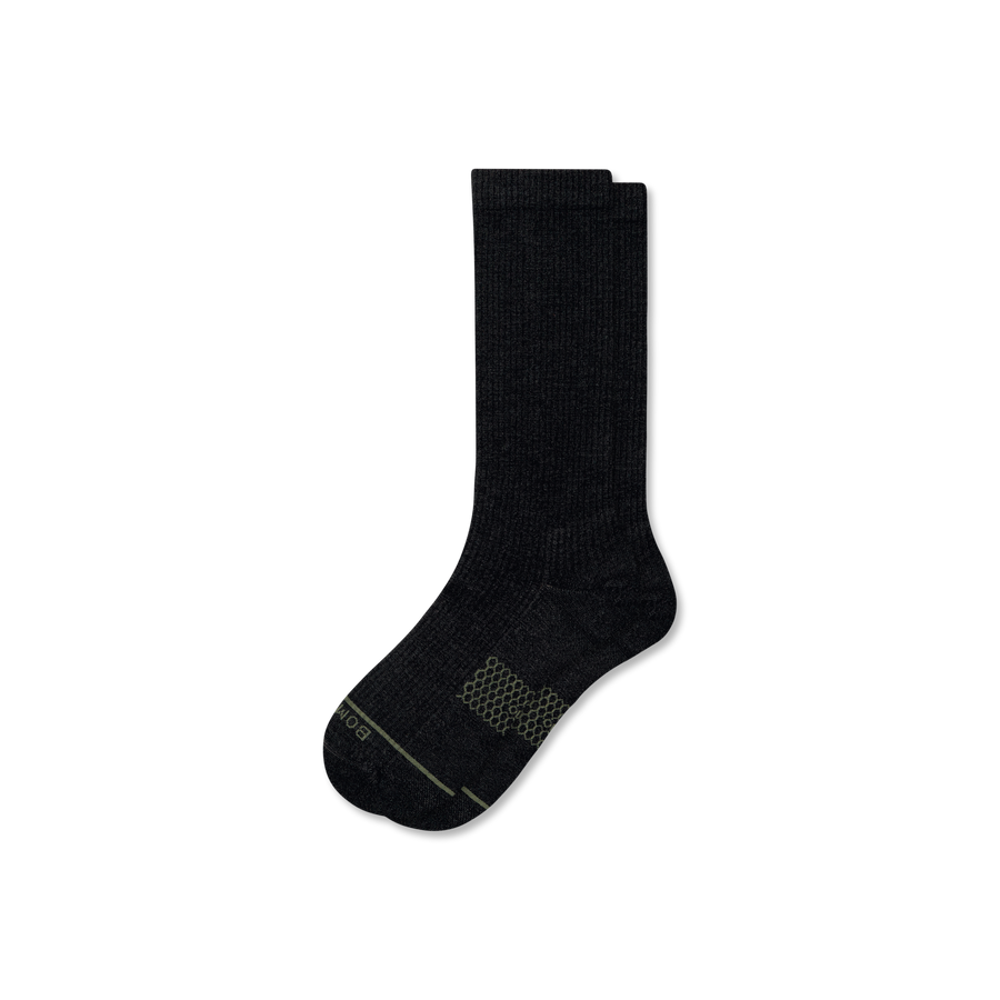 Women's Merino Wool Blend Modern Rib Calf Socks - Comfort Lounge Pair