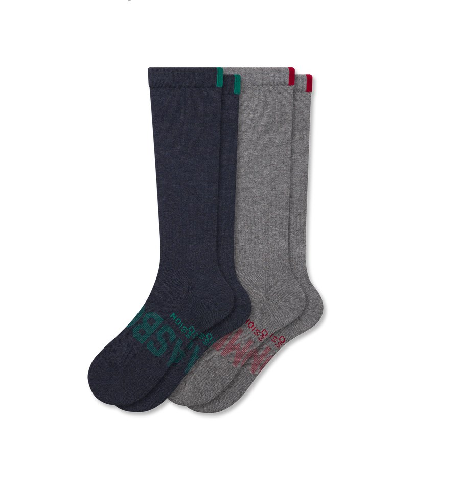 Women’s Everyday Compression Knee High Sock 2-Pack Gift Box - Dynamic Training Flow