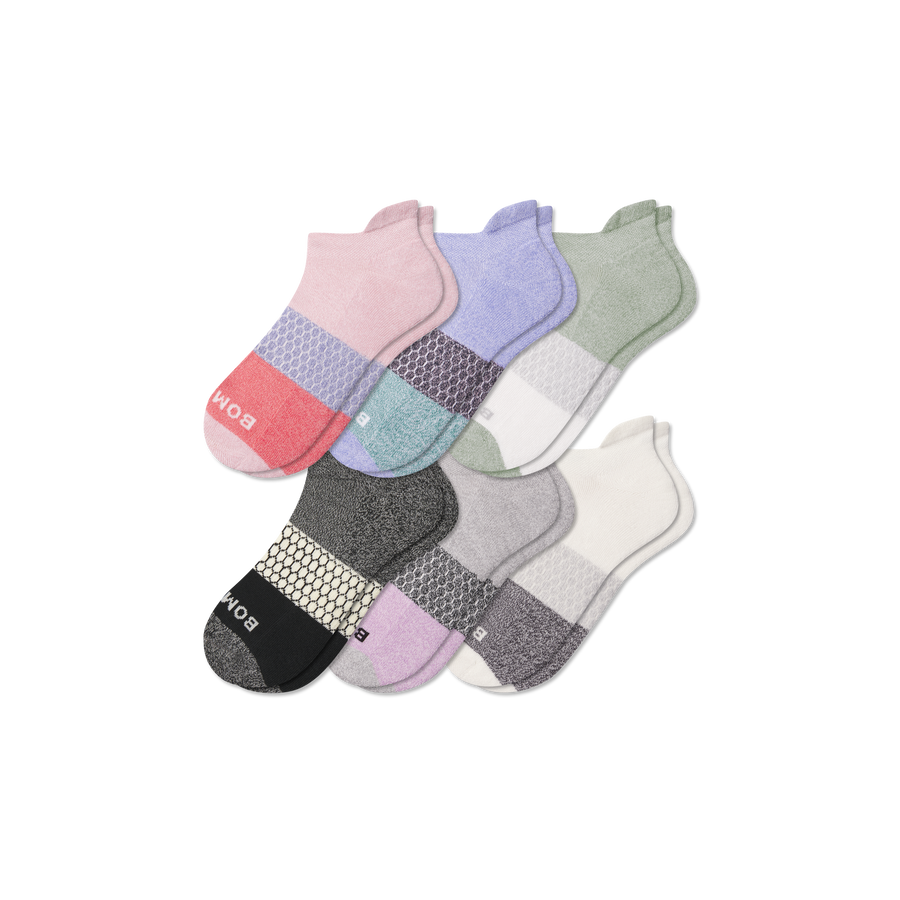 Women's Tri-Block Ankle Sock 6-Pack - Fresh Shift Step