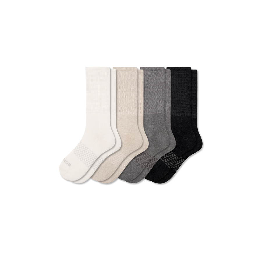 Men's Wide Calf Sock 4-Pack - Everyday School Pair