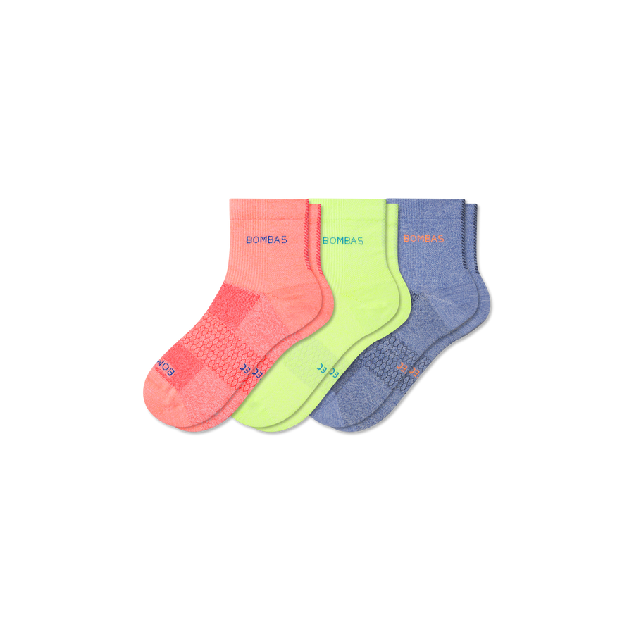 Women's UltraLite Sport Quarter Sock 3-Pack - Soft Travel Wear