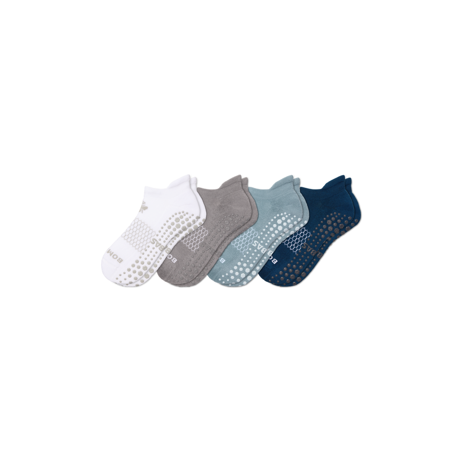 Women's Gripper Ankle Sock 4-Pack - Cozy Travel Rotation