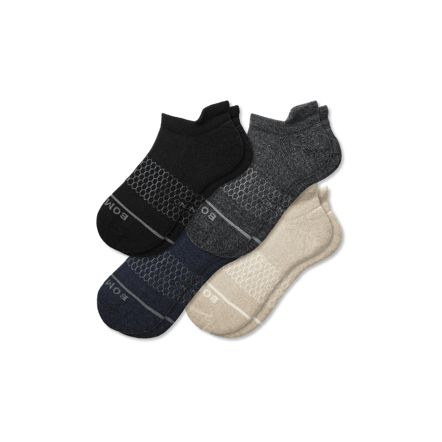 Men's Merino Wool Blend Ankle Sock 4-Pack - Outdoor Ankle Rotation
