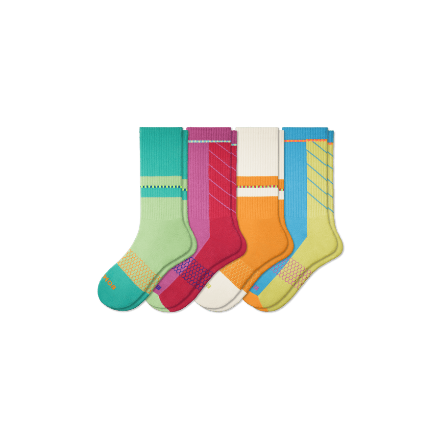 Black Hive Collection Calf Sock 4-Pack - Fresh Shift Pair