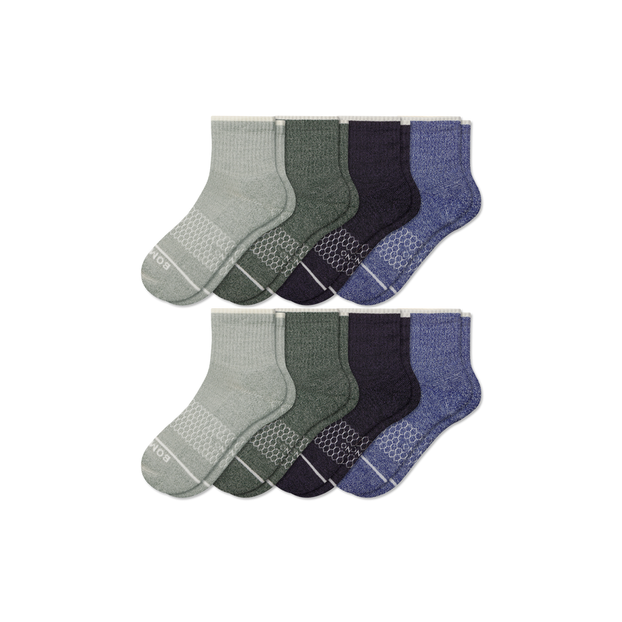 Women's Merino Wool Blend Quarter Sock 8-Pack - Active Shift Step