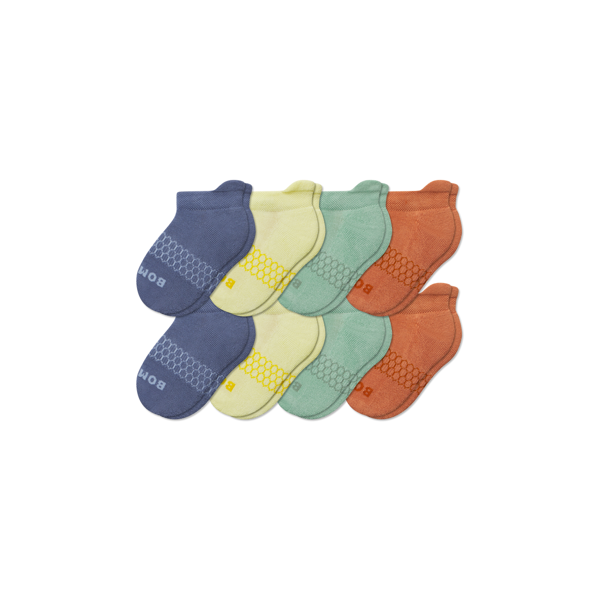 Junior Ankle Sock 8-Pack - jade blue mix L