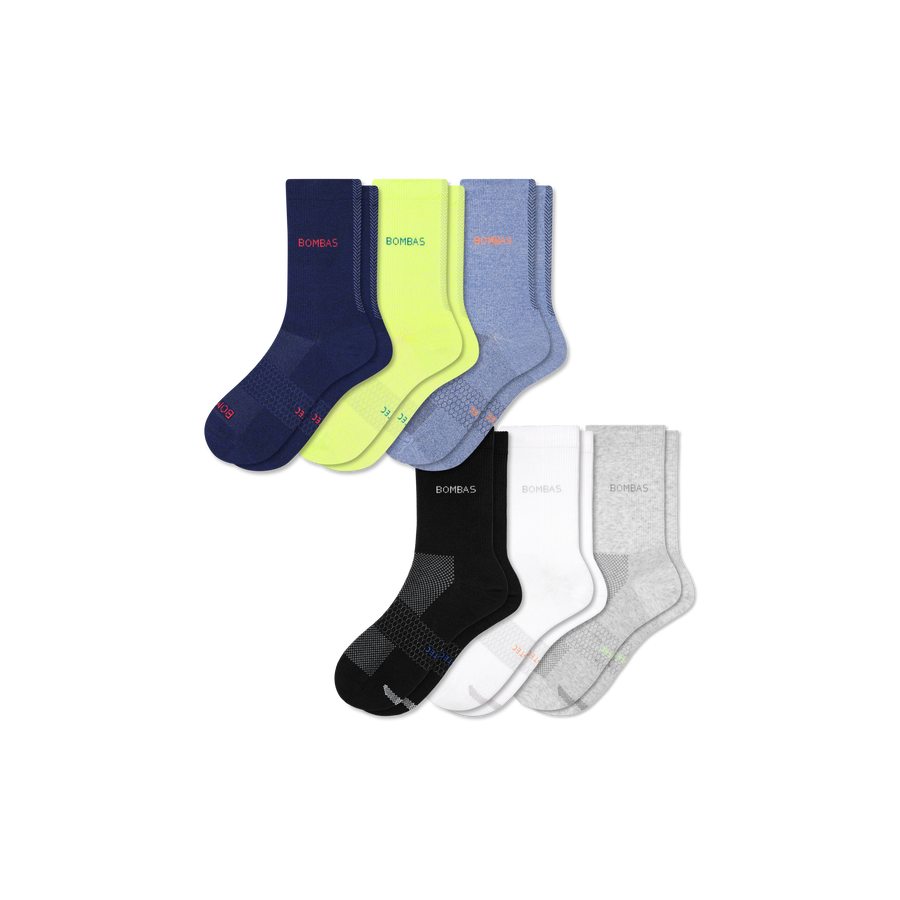 Women's UltraLite Sport Half Calf Sock 6-Pack - Cushion Hike Support
