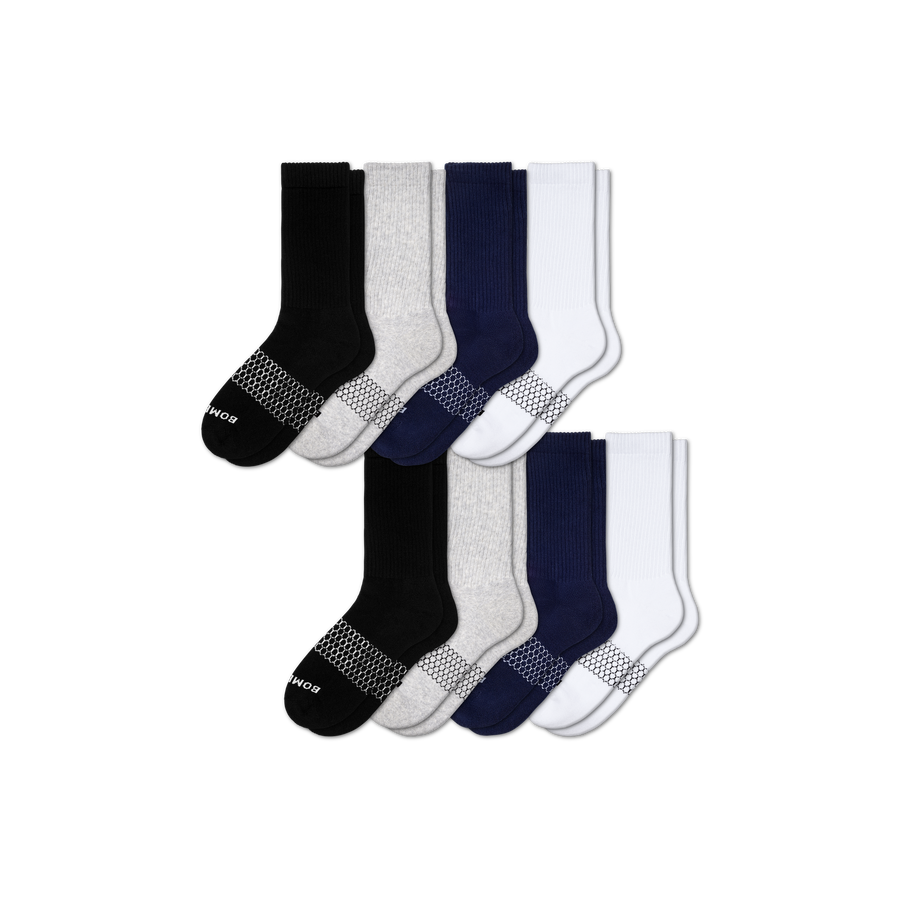 Women's Solids Calf Sock 8-Pack - Trail School Pair