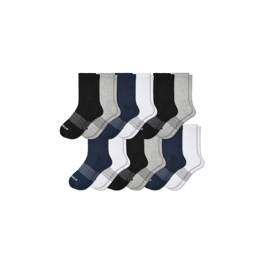 Women's Solids Half Calf Sock 12-Pack - Easy Low Cut Rotation