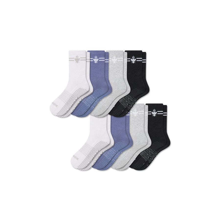 Women's Grippers Half Calf Sock 8-Pack - Steady Low Cut Step