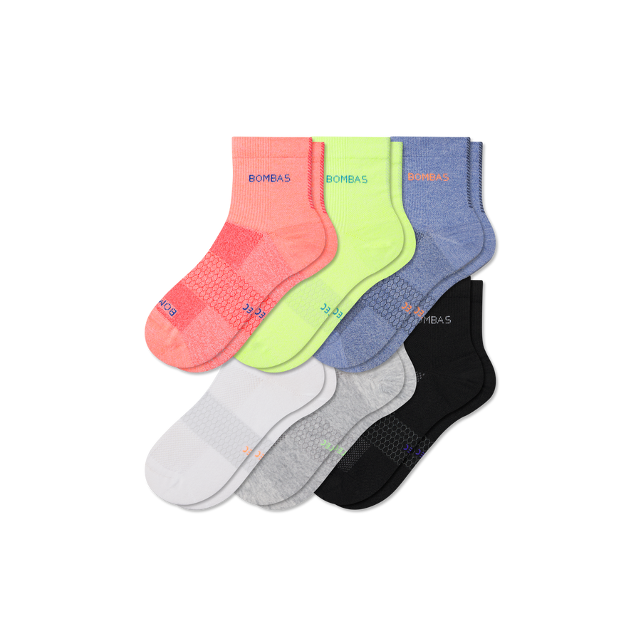 Women's UltraLite Sport Quarter Sock 6-Pack - Breathable Recovery Rotation