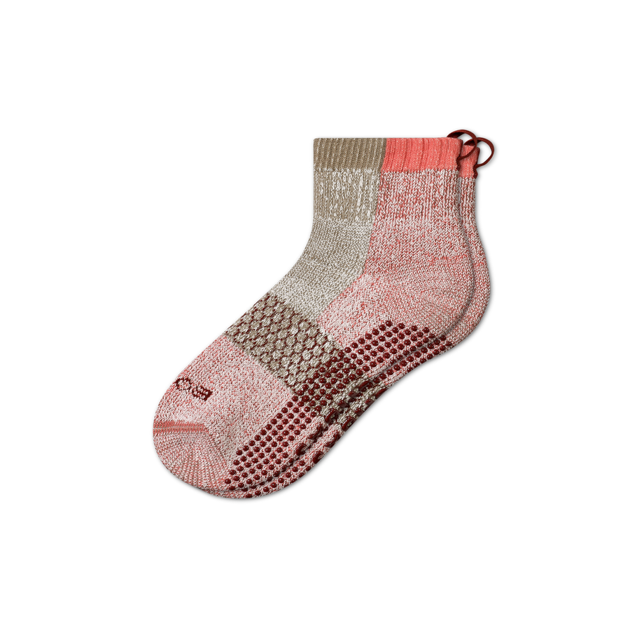 Women's Merino Wool Blend Gripper House Socks - Daily Ankle Wear