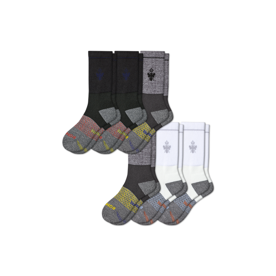 Men's Performance Targeted Compression Calf Sock 6-Pack - Court Warmup Flow